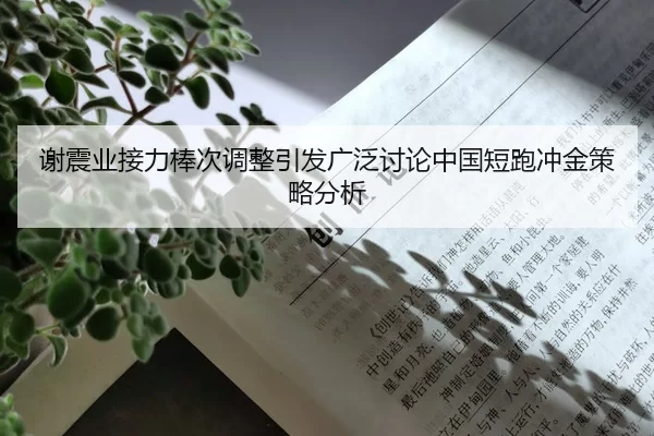 谢震业接力棒次调整引发广泛讨论中国短跑冲金策略分析